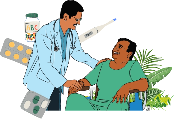 Image depicting healthcare services being provided to rural communities, emphasizing medical support and outreach.