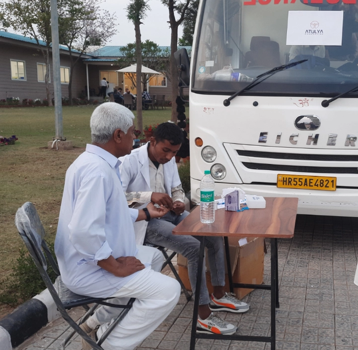  Image highlighting the number of people who have benefited from healthcare initiatives and outreach programs.